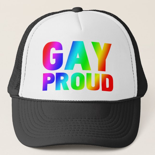 HOMOSEXUELLES STOLZES TRUCKERKAPPE (Vorderseite)