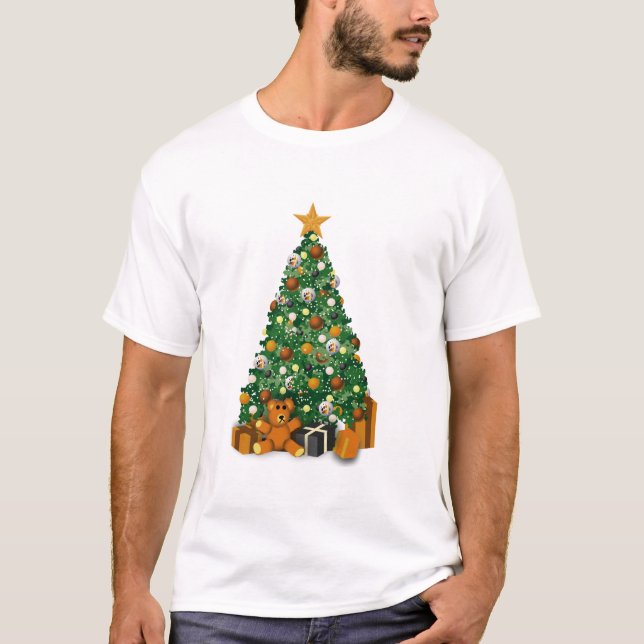 Homosexuelles trägt Weihnachtsbaum-Shirt T-Shirt (Vorderseite)