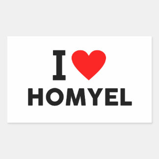 Homyel Belarus love city heart like travel Rechteckiger Aufkleber