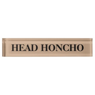 Honcho Desk Name Plate Namensplakette
