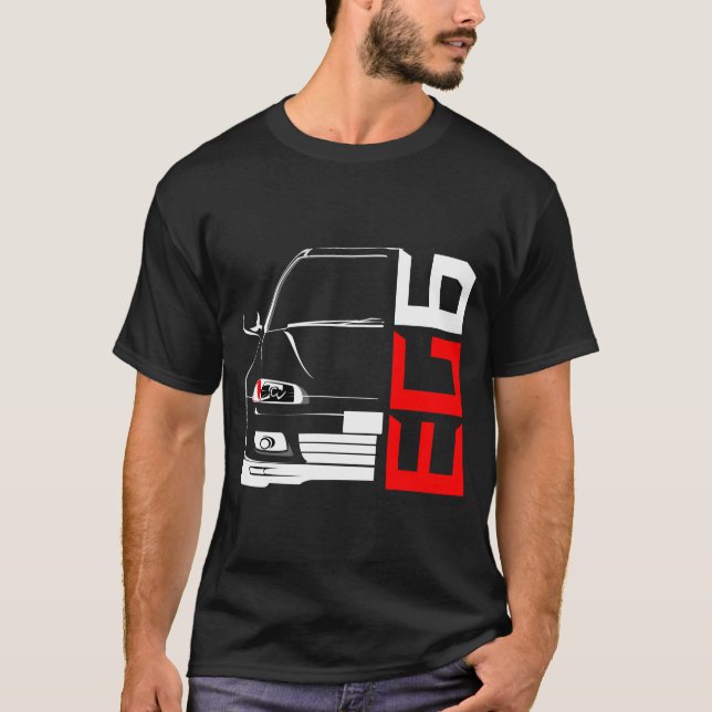 Honda Civic PAR EXEMPLE T-shirt de 6 JDM (Devant)