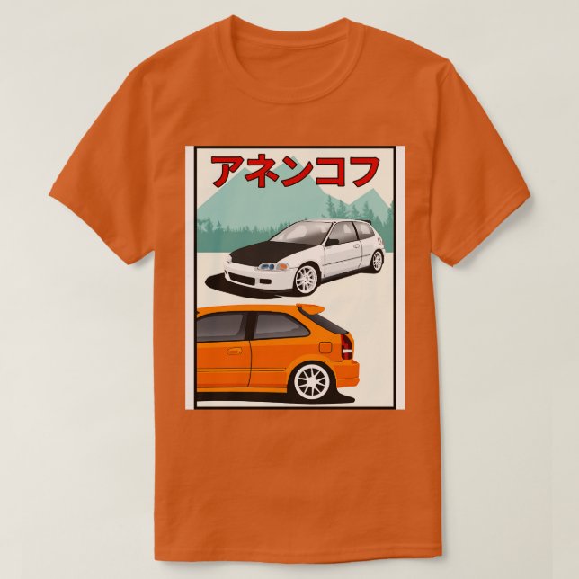 Honda Civic Typer T-Shirt (Design vorne)