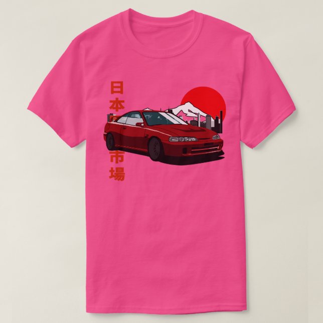 Honda Integra dc2 Japanischer Retro-Stil T-Shirt (Design vorne)