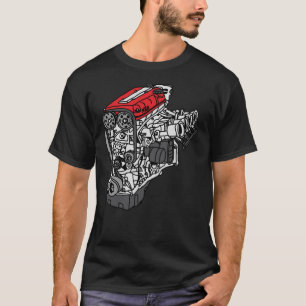 Honda S2000 F20C Motor Classic T - Shirt