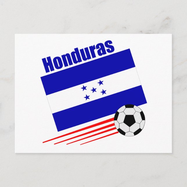 Honduran Soccer Team Postkarte (Vorderseite)