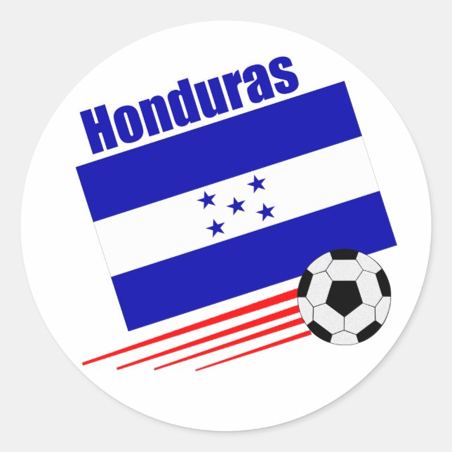 Honduran Soccer Team Runder Aufkleber (Vorderseite)