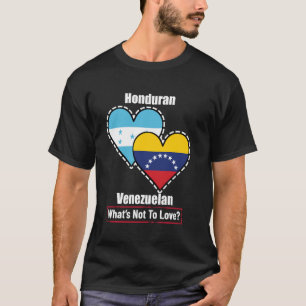 Honduraner Venezolaner Herz Flaggen Was gibt es ni T-Shirt