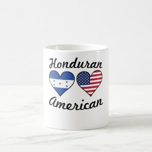 Honduranische Flagge-Herzen Kaffeetasse