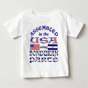Honduranische Teile Vorderseite Baby T-shirt