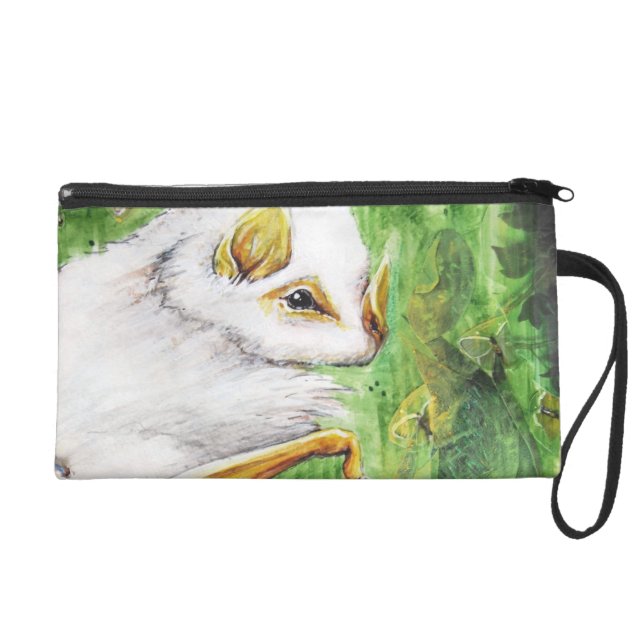 Honduranischer weißer Schläger, Natur-Collage Wristlet Handtasche (Vorderseite)
