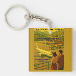  Honduras AEROPUERTO TONCONTIN Retro poster Schlüsselanhänger