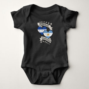 Honduras argentinische Herzfahnen Honduras Argenti Baby Strampler
