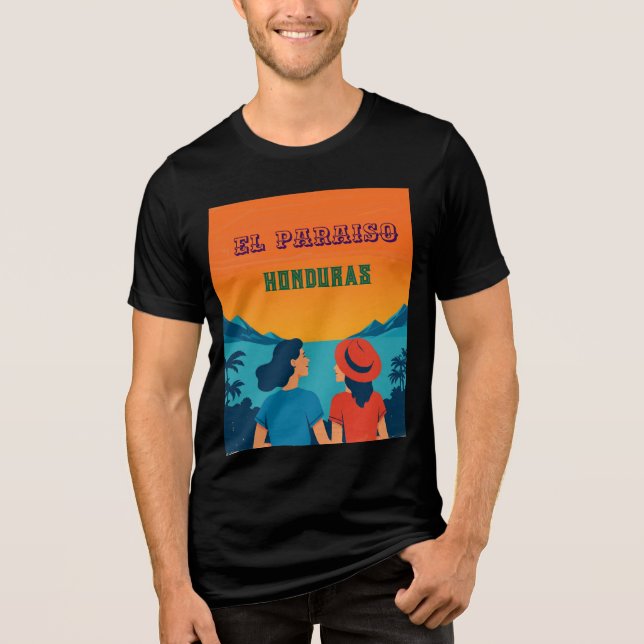  Honduras EL PARAISOtro poster Tri-Blend Shirt (Vorderseite)