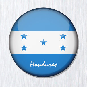 Honduras Fahne & Amerika - Reise-/Sportfans Magnet