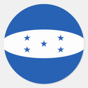 Honduras Fisheye Flag Sticker