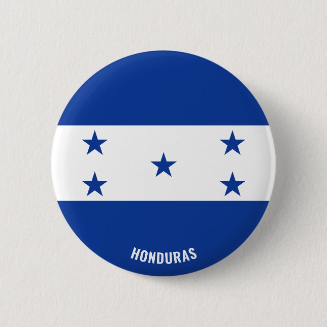 Honduras Flag Charming Patriotic Button (Vorderseite)