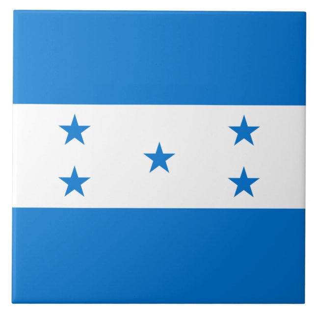Honduras flag  fliese (Vorderseite)