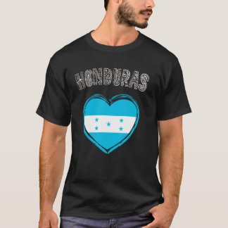 Honduras Flag Herz T-Shirt