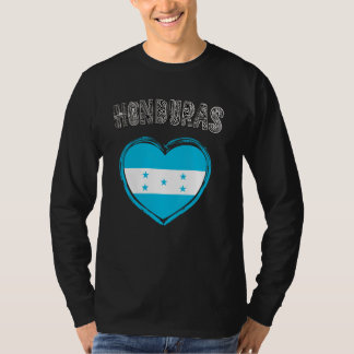 Honduras Flag Herz T-Shirt