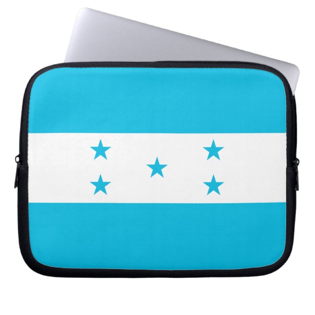 Honduras Flag Laptop Sleeve (Vorderseite)