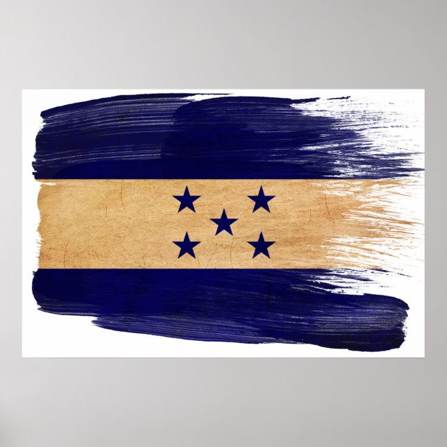 Honduras Flag Posters Poster (Vorne)