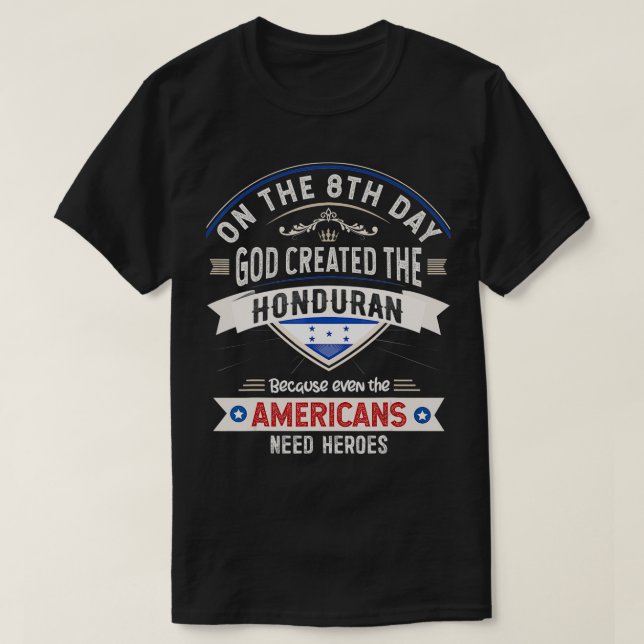 Honduras Flag Souvenirs für Honduras Männer und Fr T-Shirt (Design vorne)