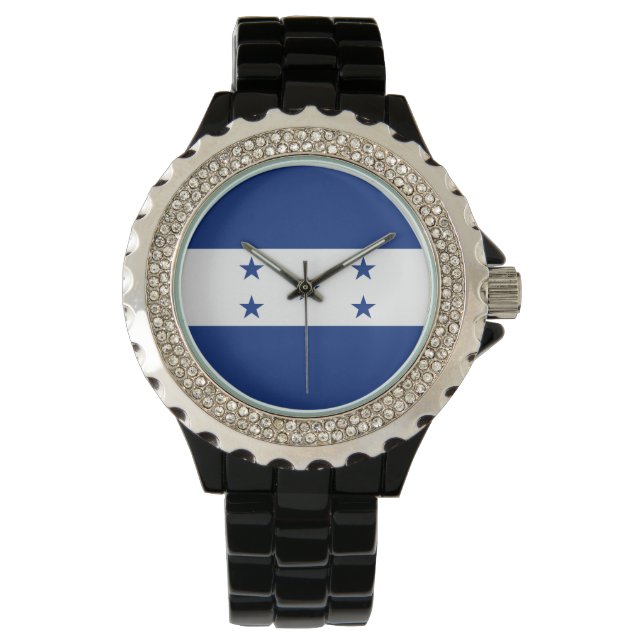 Honduras-Flagge Armbanduhr (Vorderseite)