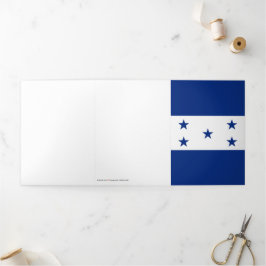 Honduras-Flagge Dreifach Gefaltete Karte