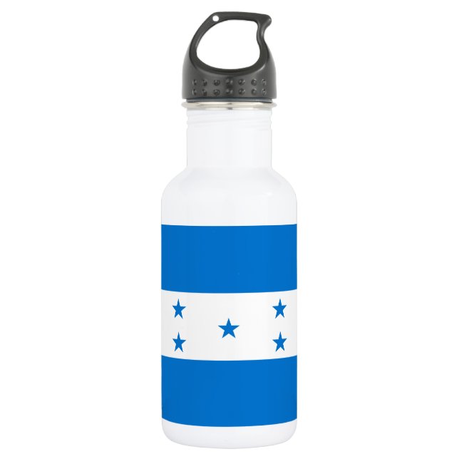 Honduras-Flagge Edelstahlflasche (Vorderseite)