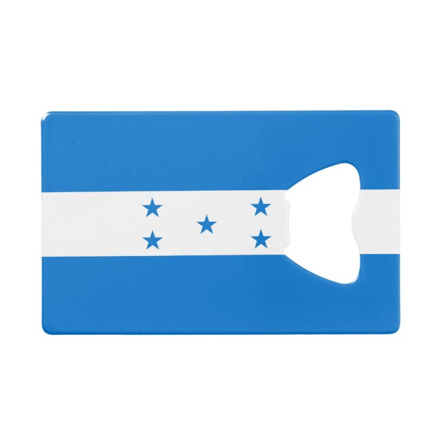 Honduras-Flagge Geldbeutel Flaschenöffner (Vorderseite (Horizontal))