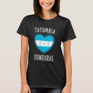 Honduras-Flagge Herz Tatumbla Stadt T-Shirt