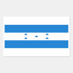 Honduras-Flagge HN Rechteckiger Aufkleber