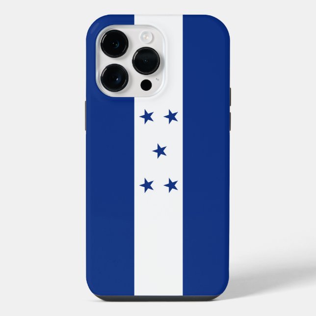 Honduras-Flagge iPhone 14 Pro Max Hülle (Rückseite)