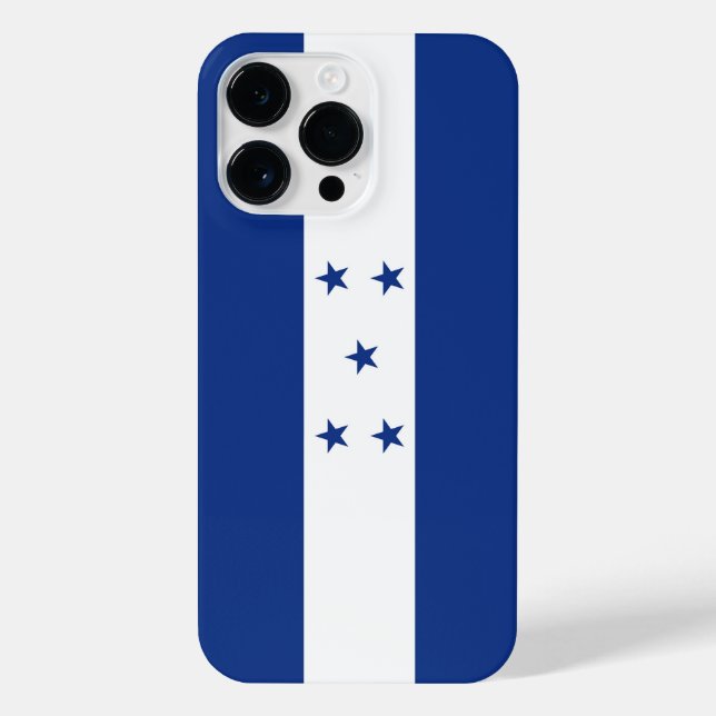 Honduras-Flagge iPhone 14 Pro Max Hülle (Rückseite)