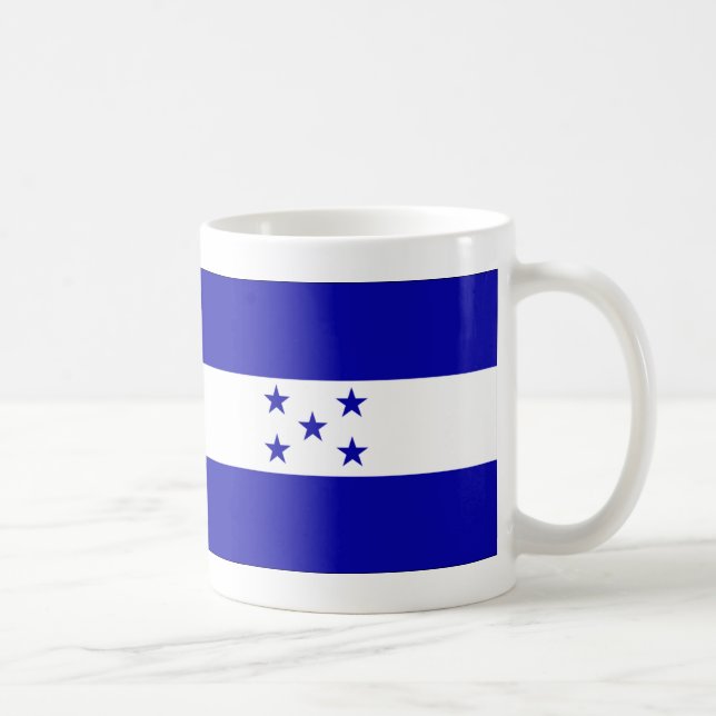 Honduras-Flagge Kaffeetasse (Rechts)