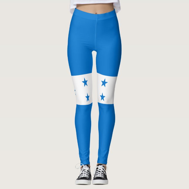 Honduras-Flagge Leggings (Vorderseite)