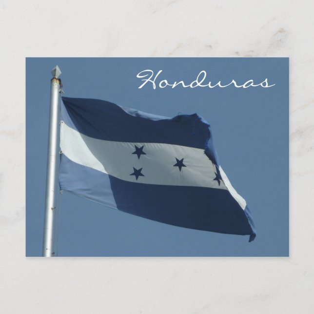 honduras-Flagge Postkarte (Vorderseite)