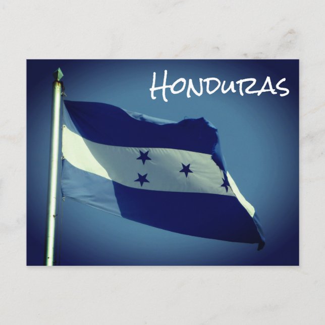 honduras Flagge Postkarte (Vorderseite)