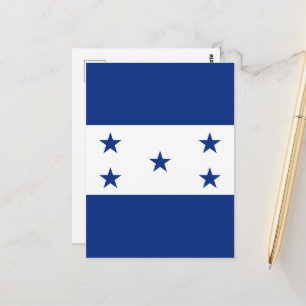 Honduras-Flagge Postkarte