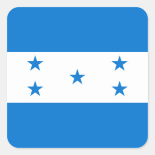 Honduras-Flagge Quadratischer Aufkleber
