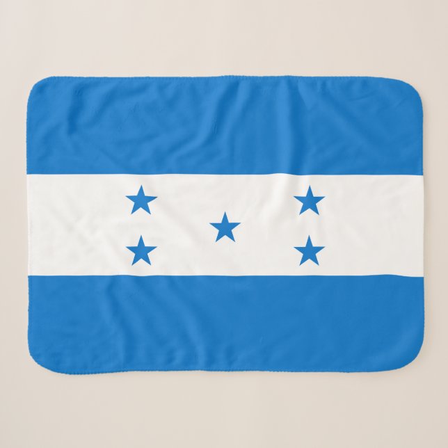 Honduras-Flagge Sherpadecke (Vorderseite (Horizontal))