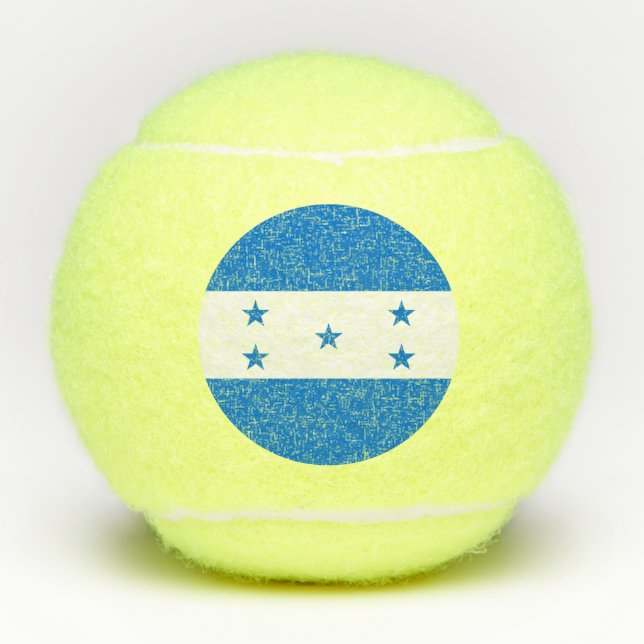 Honduras-Flagge Tennisbälle (Vorderseite)