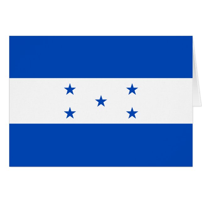 Honduras-Flaggen-Karte (Vorderseite (Horizontal))