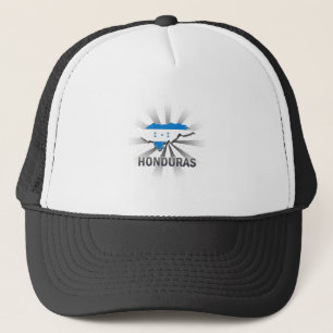 Honduras-Flaggen-Karte 2,0 Truckerkappe