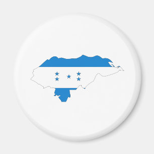 Honduras-Flaggen-Karte Größengleich Magnet