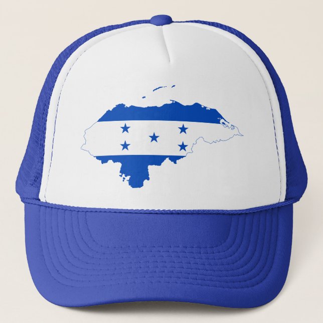 Honduras-Flaggen-Karte HN Truckerkappe (Vorderseite)