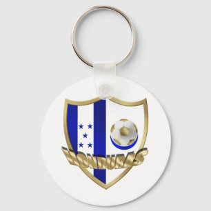 Honduras-Flaggenlogoemblem La Catrachos Schild Schlüsselanhänger