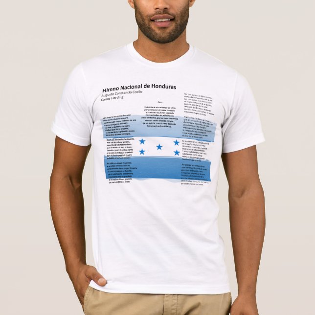 Honduras - Himno Nacional de Honduras T-Shirt (Vorderseite)