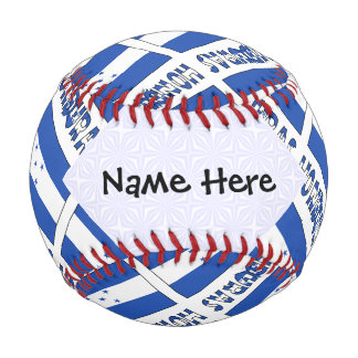 Hondúras Honduran Flag Black Personalization Baseball