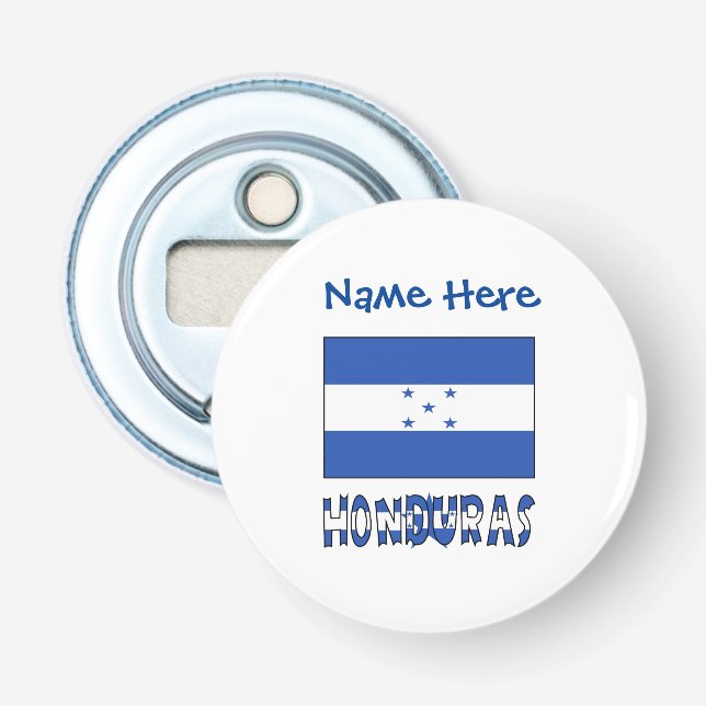 Honduras Honduran Flag Blue Personalization Flaschenöffner (Vorderseite)